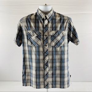 Kuhl Short Sleeve Button Up Outdoor Shirt Plaid S